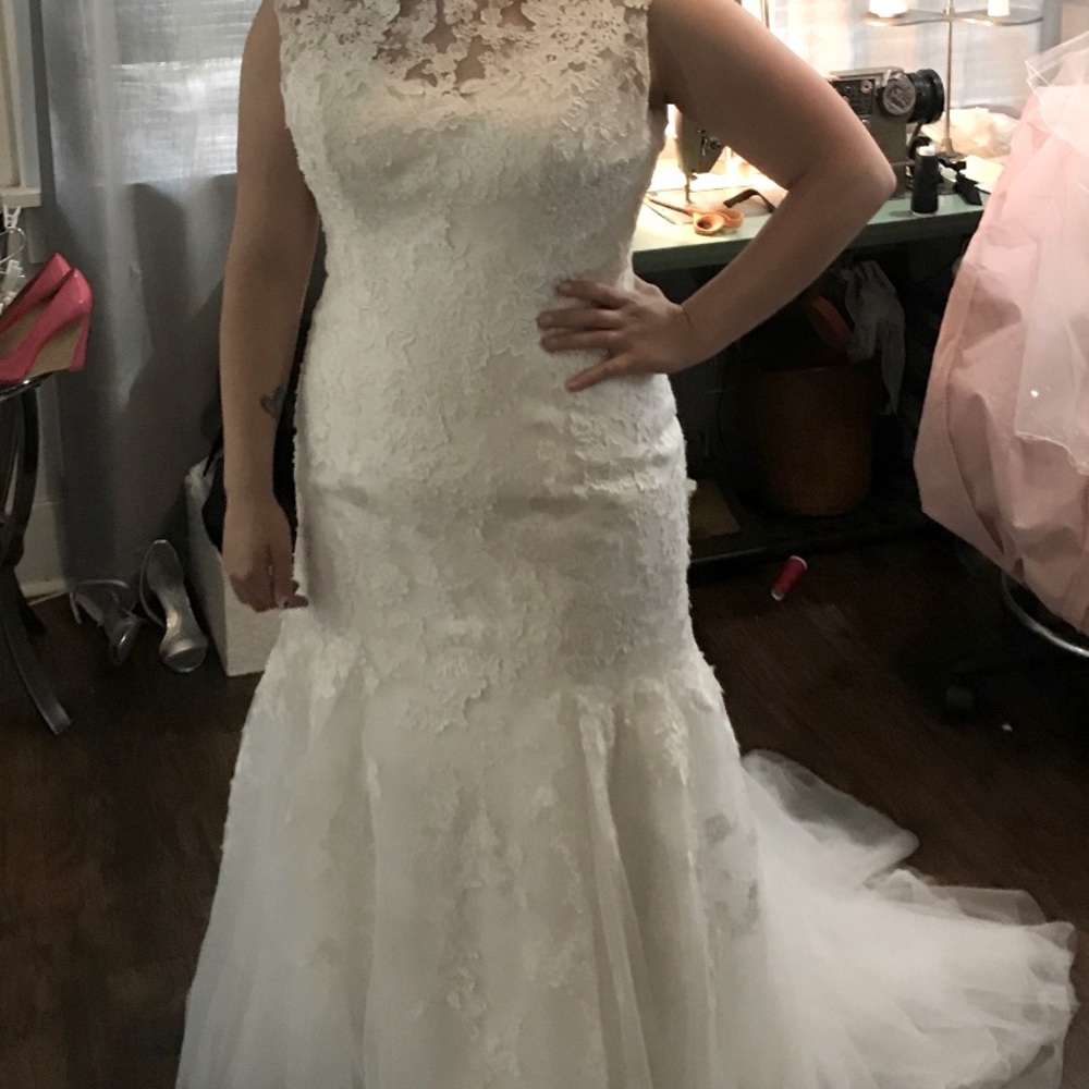 Maggie Sottero Fit and Flare wedding gown